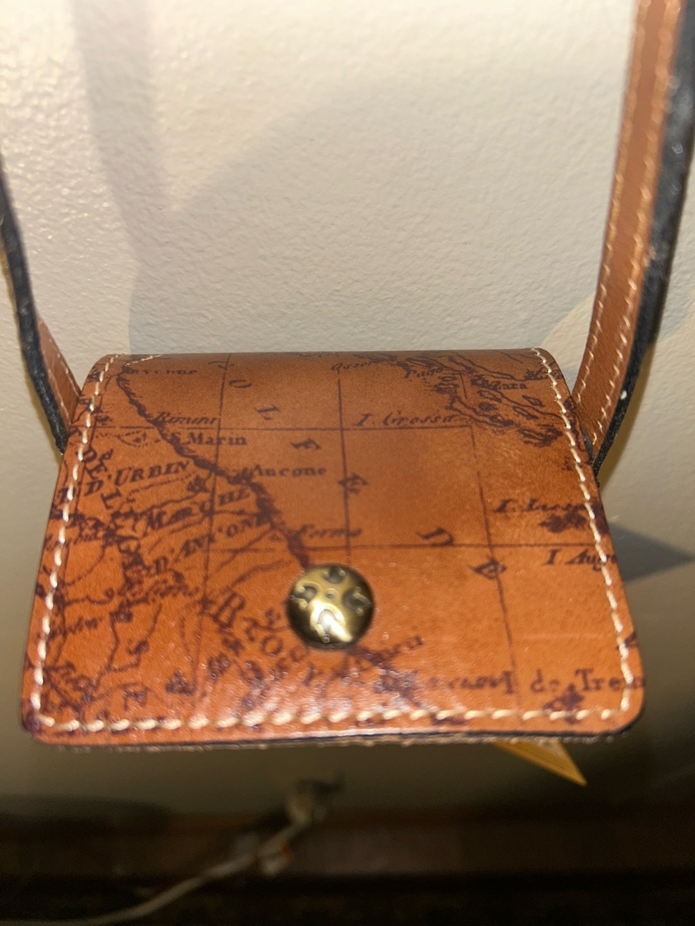 Patricia Nash Signature Map Rivalta Riot Rust Small Crossbody - Picture 8 of 12